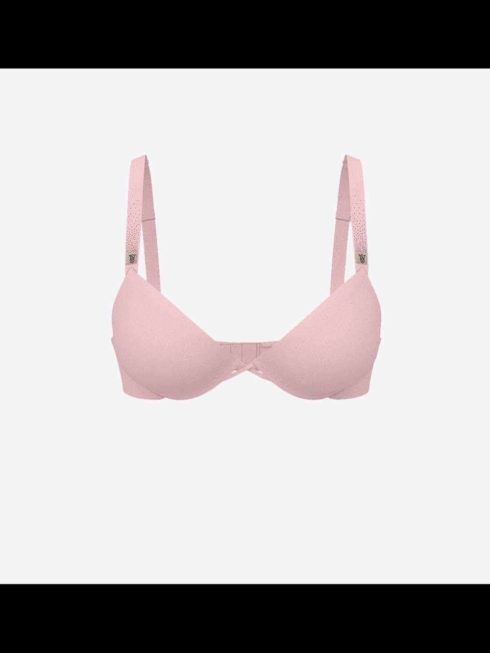 Victoria's Secret Light Pink Padded Shine Logo Bra - Picture 1 of 4